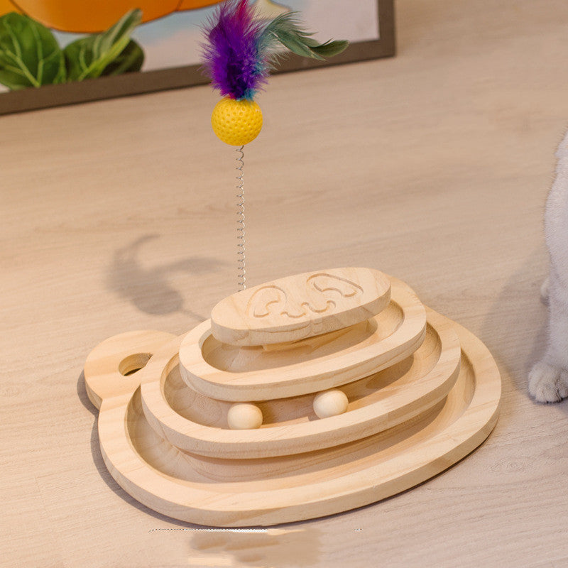 PurrChase Maze Toy – Scratch, Spin, and Play Together!