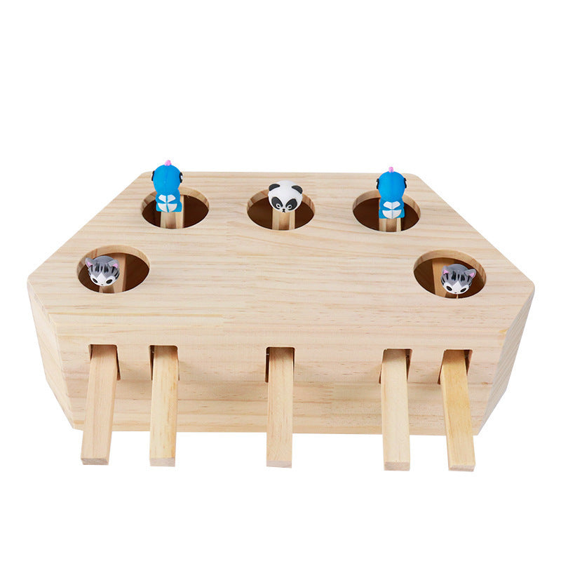 PurrGenius Cat Toy – Wooden Puzzle for Active, Clever Cats