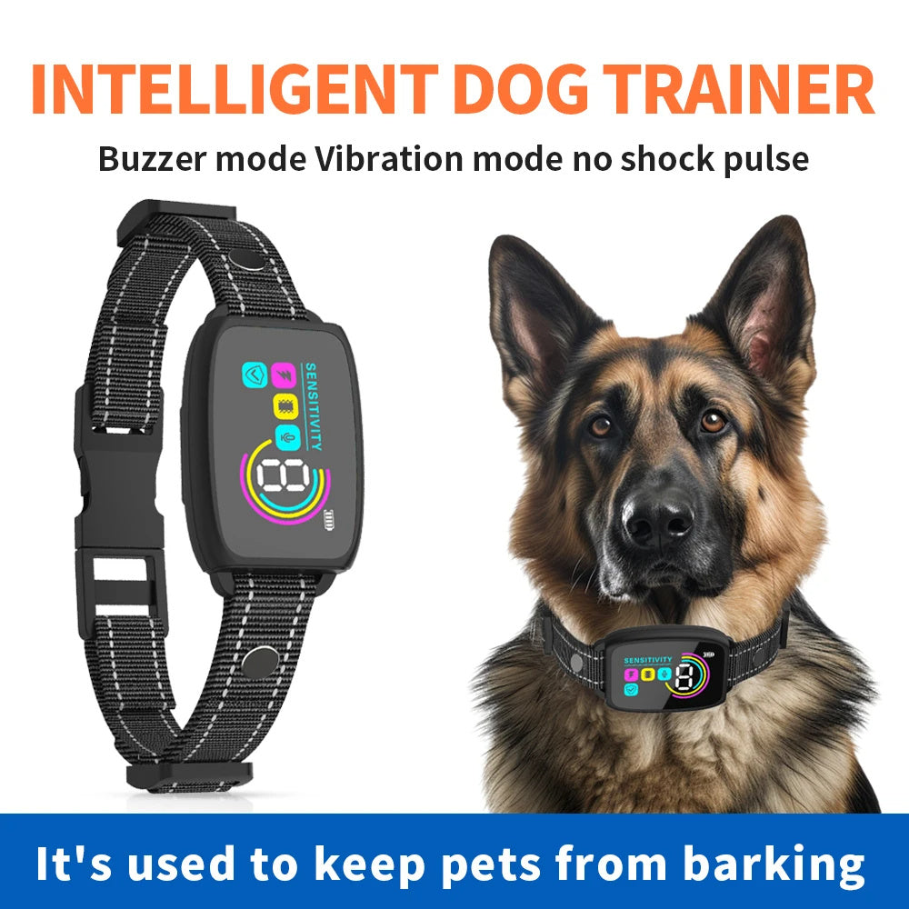 Smart Bark Stop Collar – Rechargeable, Waterproof, Easy Control