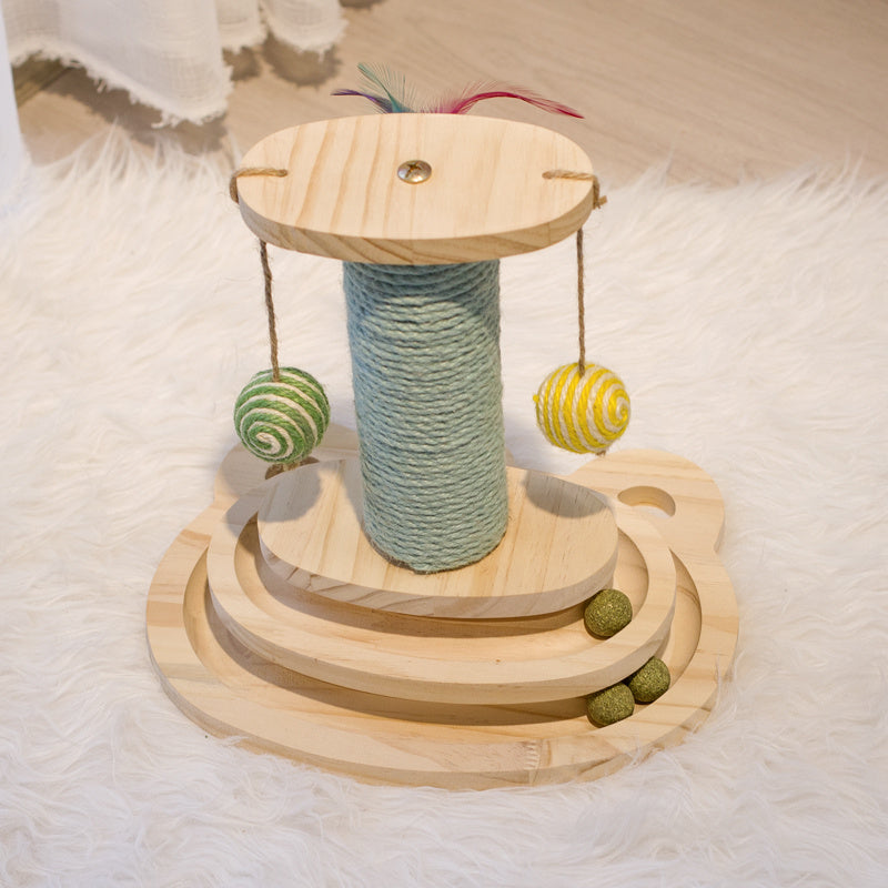 PurrChase Maze Toy – Scratch, Spin, and Play Together!