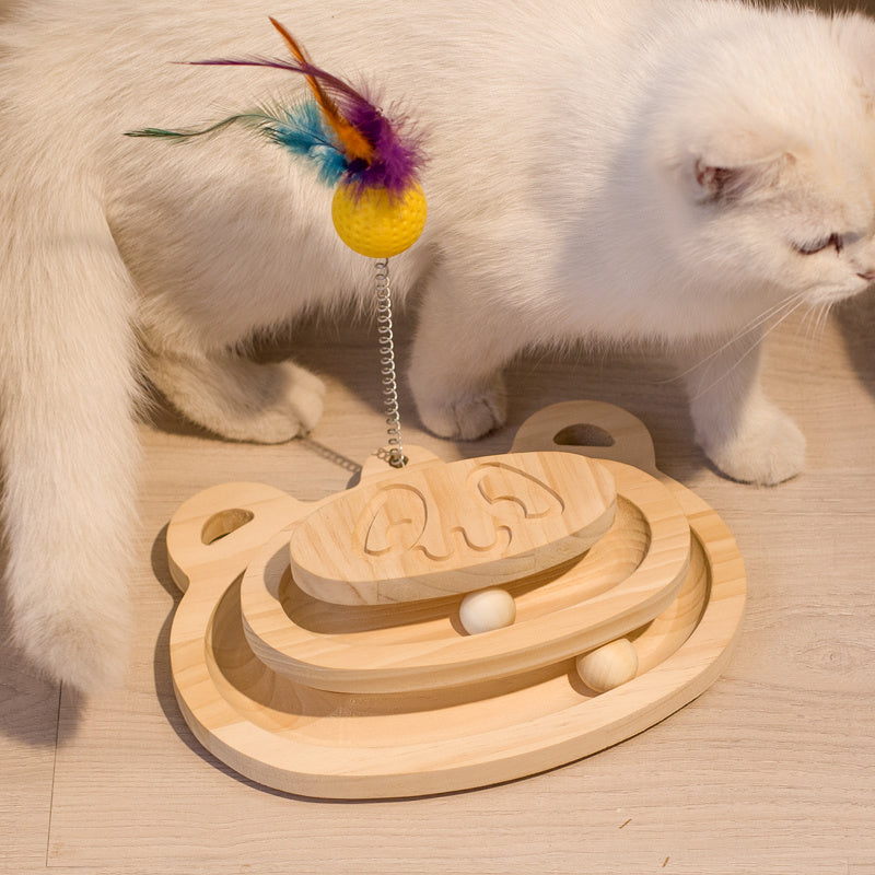PurrChase Maze Toy – Scratch, Spin, and Play Together!