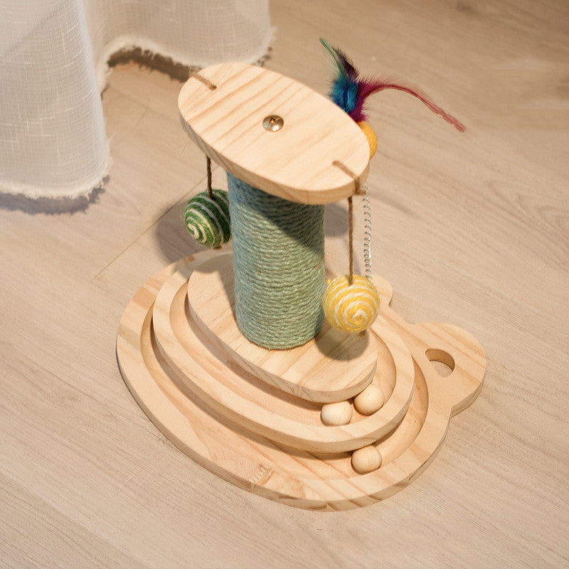PurrChase Maze Toy – Scratch, Spin, and Play Together!