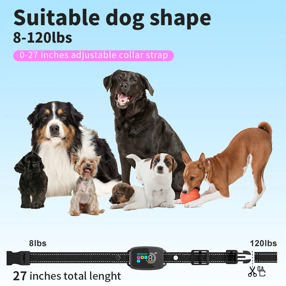 Smart Bark Stop Collar – Rechargeable, Waterproof, Easy Control