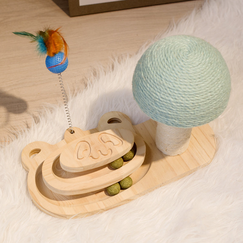 PurrChase Maze Toy – Scratch, Spin, and Play Together!