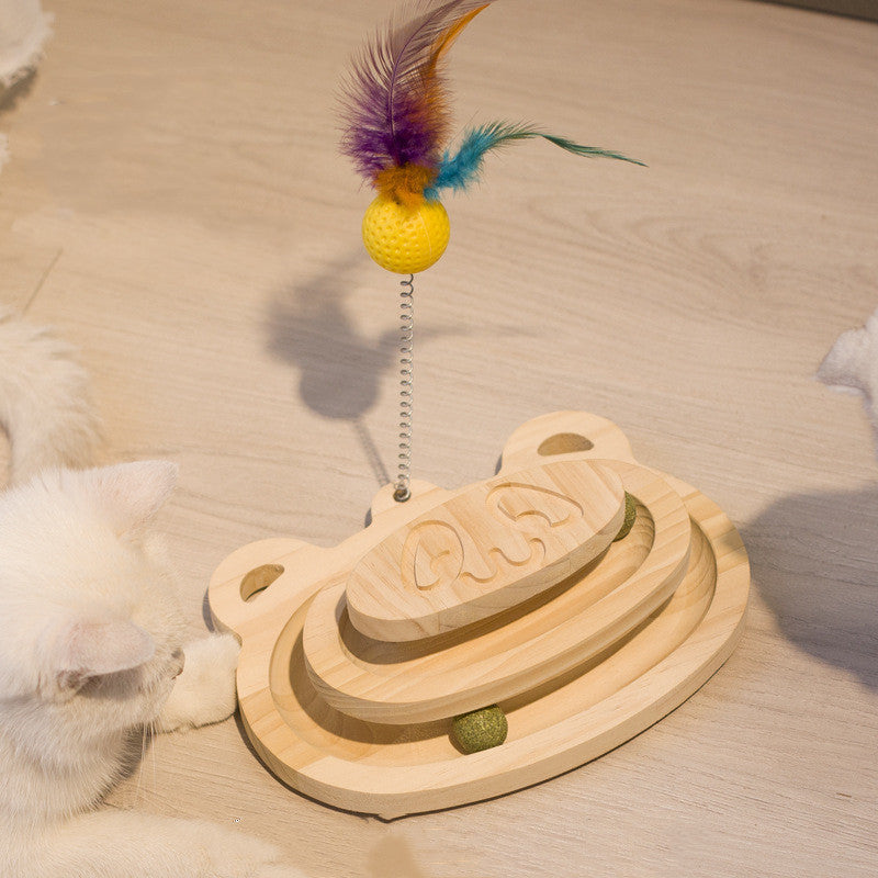 PurrChase Maze Toy – Scratch, Spin, and Play Together!