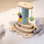 PurrChase Maze Toy – Scratch, Spin, and Play Together!