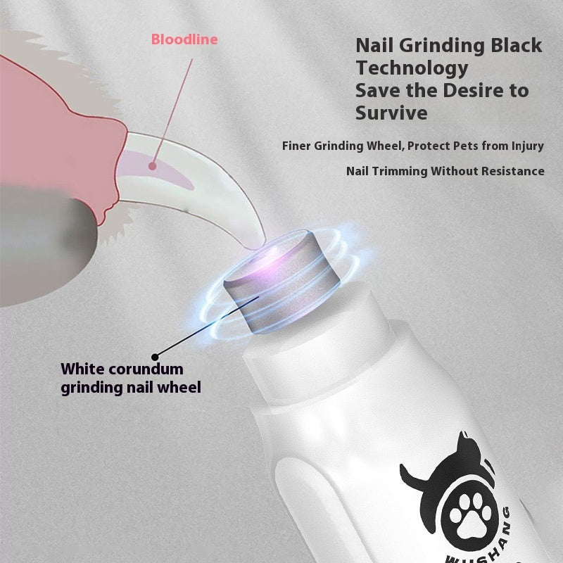 Electric Pet Nail Grinder – Cordless Grooming Tool for Dogs & Cats