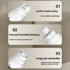 Electric Pet Nail Grinder – Cordless Grooming Tool for Dogs & Cats