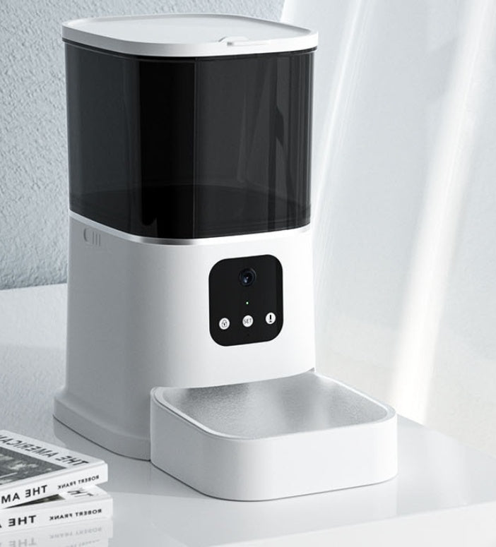 Smart WiFi Pet Feeder – Large Capacity Automatic Dispenser with Voice Recorder & App Control
