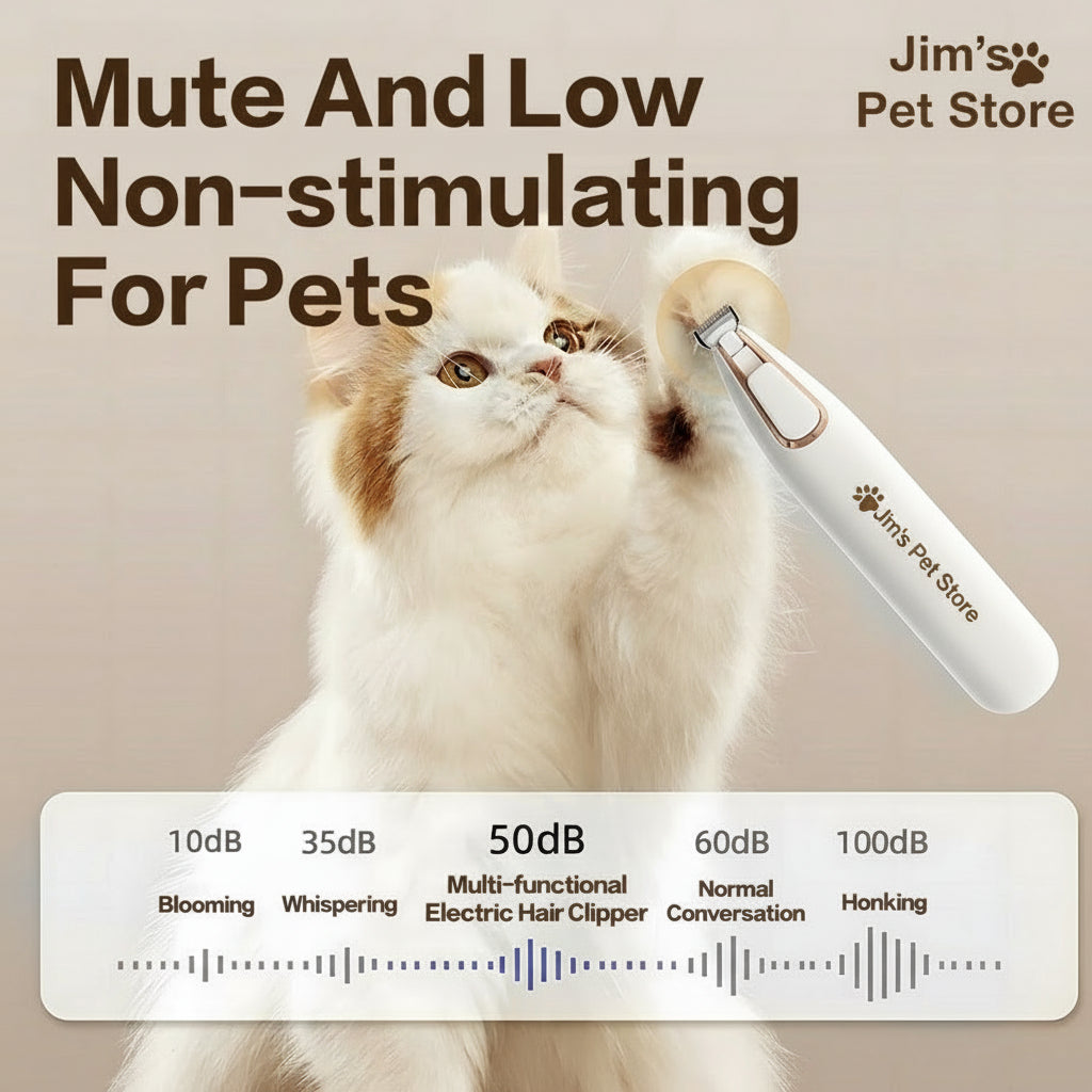 Pet Paw Hair Trimmer 2026 – Cordless, Quiet, Professional Grooming Kit