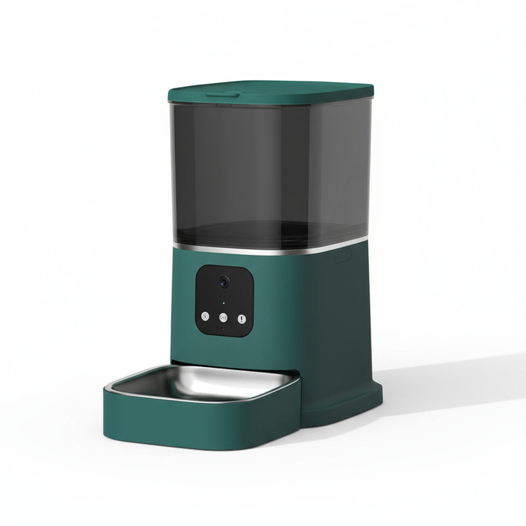 Smart WiFi Pet Feeder – Large Capacity Automatic Dispenser with Voice Recorder & App Control